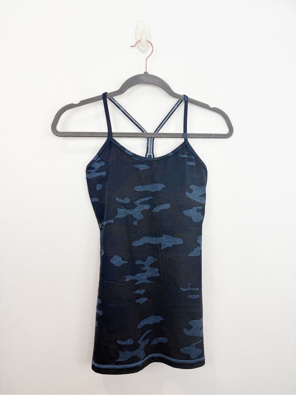 Lululemon Power Y Blue Camouflage Tank Top Size 4